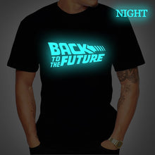Load image into Gallery viewer, Back To The Future Tshirt Luminous T Shirt camiseta Summer Short Sleeve