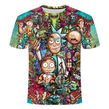 Load image into Gallery viewer, Drop ship Rick and Morty By Jm2 Art 3D t shirt Men's children's tshirt Summer