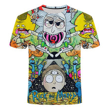 Load image into Gallery viewer, Drop ship Rick and Morty By Jm2 Art 3D t shirt Men's children's tshirt Summer